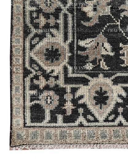 Ephesus Wool Hand-Knotted Oushak-Inspired Rug