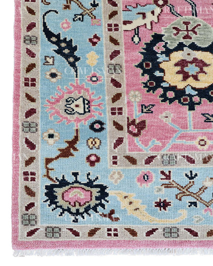 Lorva Wool Hand-Knotted Oushak-Inspired Rug