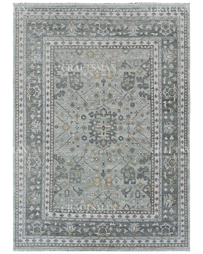 Eorin Wool Hand-Knotted Oushak-Inspired Rug
