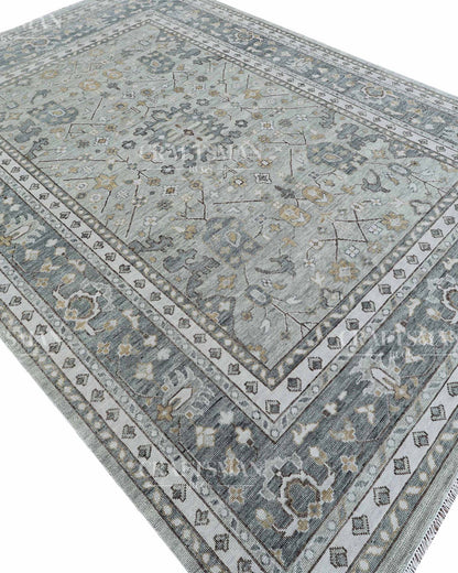 Eorin Wool Hand-Knotted Oushak-Inspired Rug