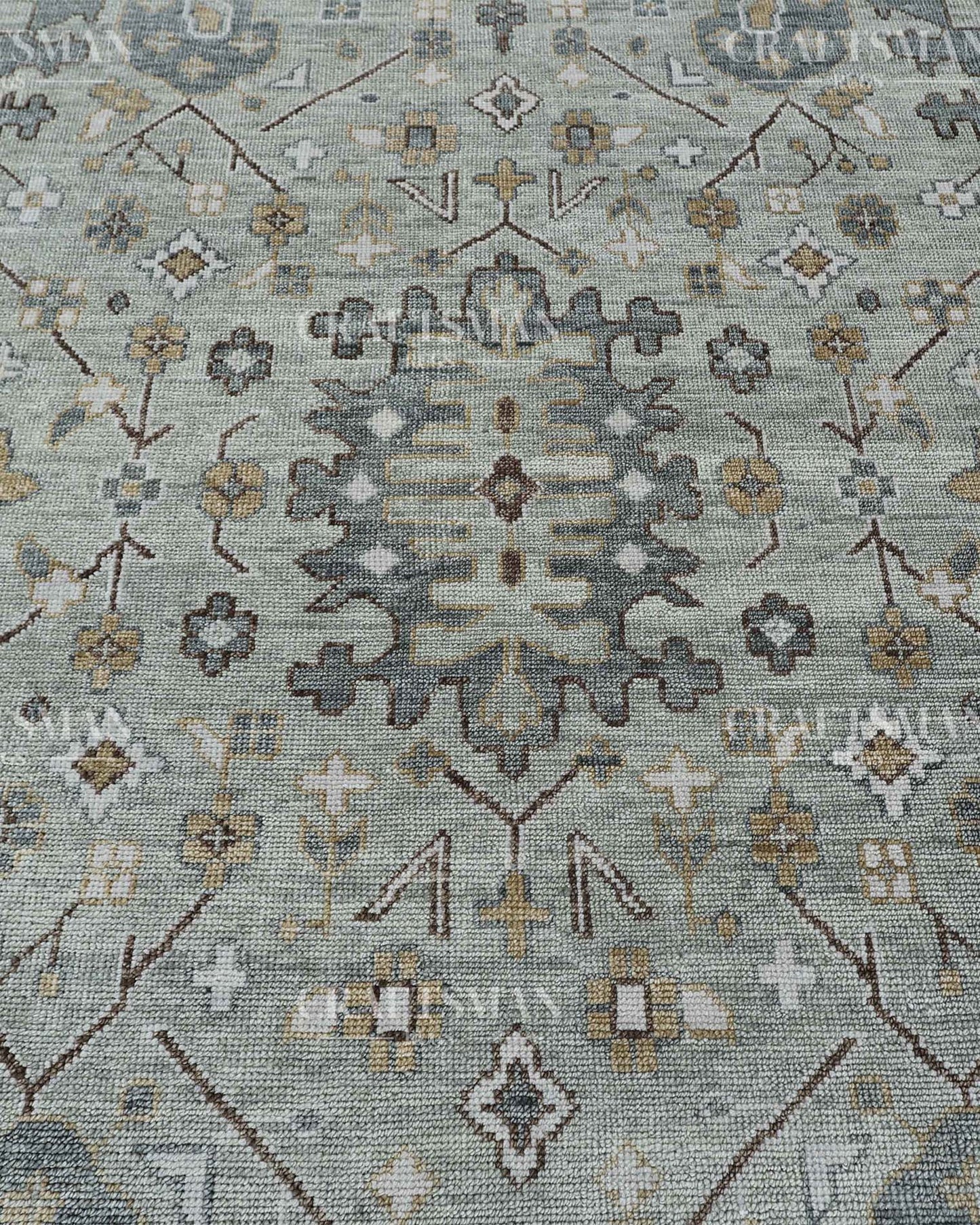 Eorin Wool Hand-Knotted Oushak-Inspired Rug