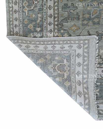 Eorin Wool Hand-Knotted Oushak-Inspired Rug