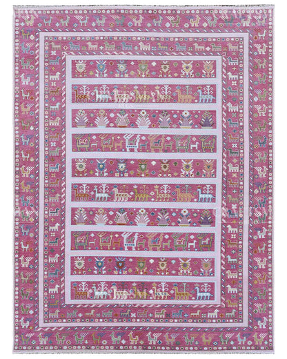Tavris Wool Hand-Knotted Oushak-Inspired Rug