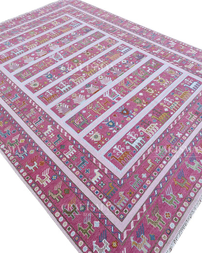 Tavris Wool Hand-Knotted Oushak-Inspired Rug