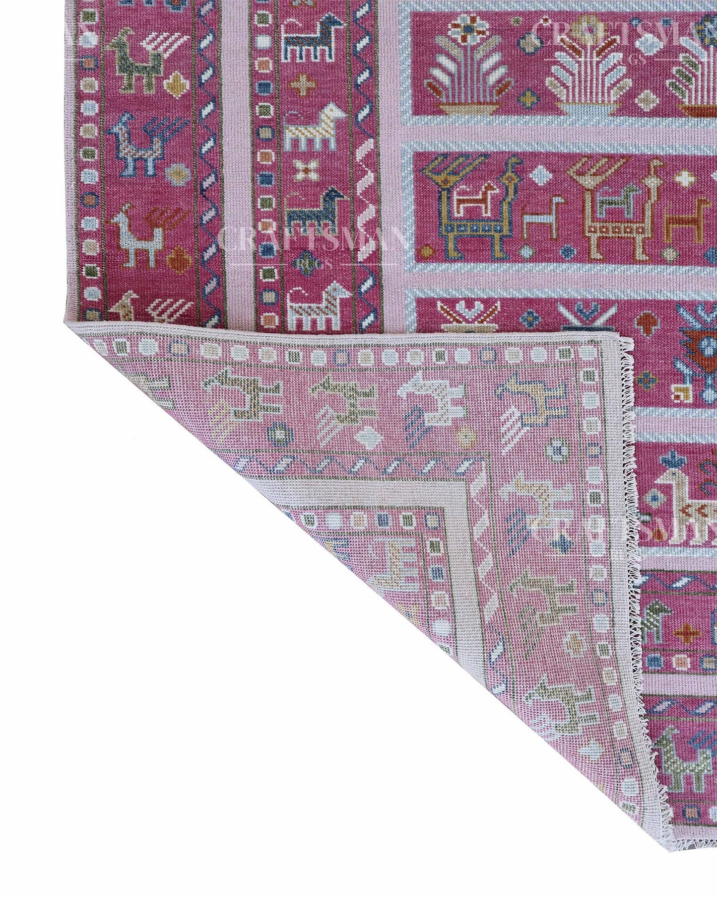 Tavris Wool Hand-Knotted Oushak-Inspired Rug