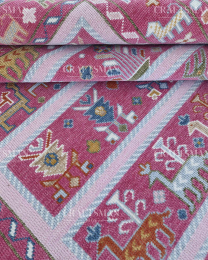 Tavris Wool Hand-Knotted Oushak-Inspired Rug