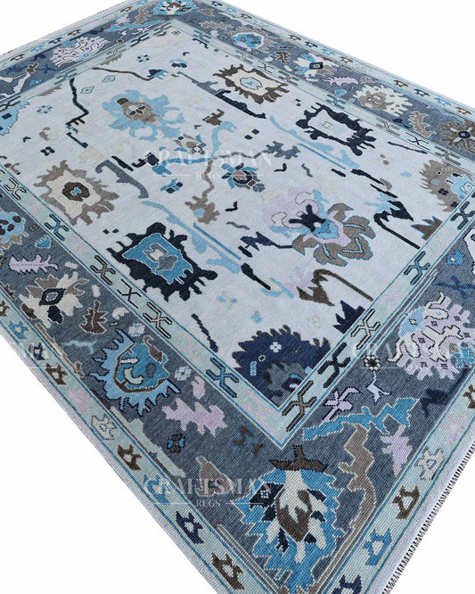 Oslin Wool Hand-Knotted Oushak-Inspired Rug