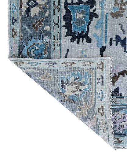 Oslin Wool Hand-Knotted Oushak-Inspired Rug
