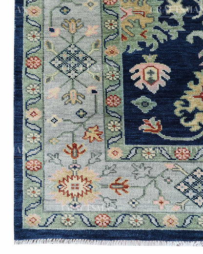 Arlis Wool Hand-Knotted Oushak-Inspired Rug