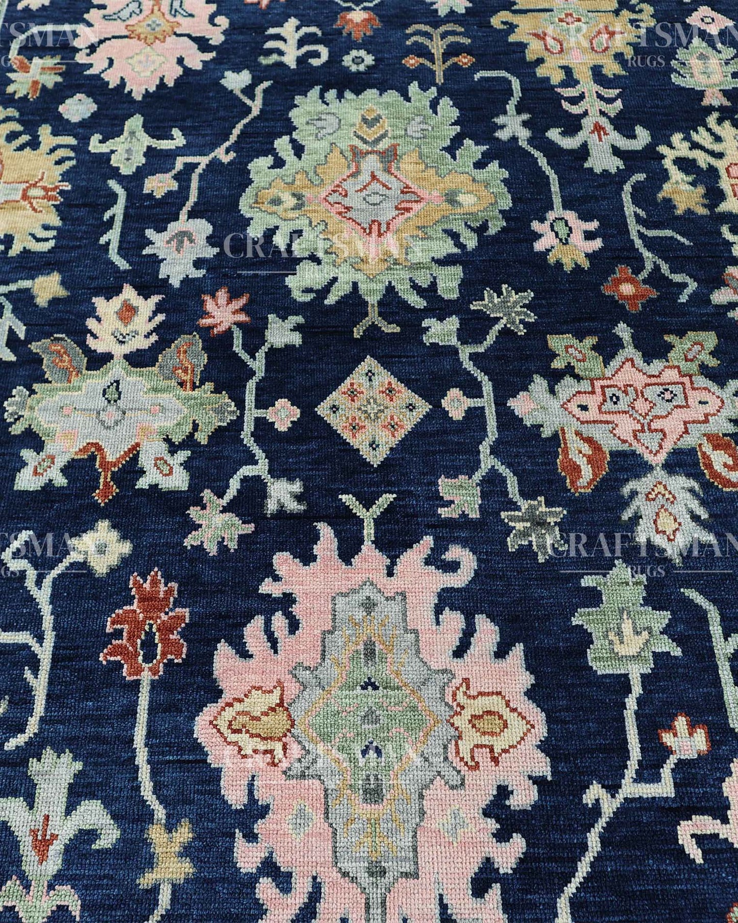Arlis Wool Hand-Knotted Oushak-Inspired Rug