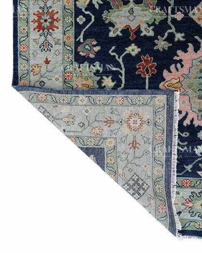 Arlis Wool Hand-Knotted Oushak-Inspired Rug