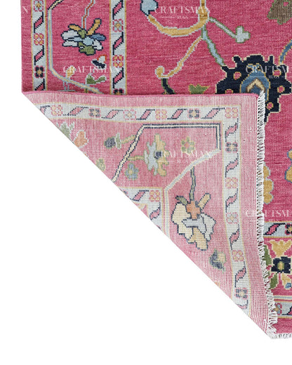 8x10 feet Wool Hand-Knotted Oushak-Inspired Rug | Craftsman Rugs Exclusive