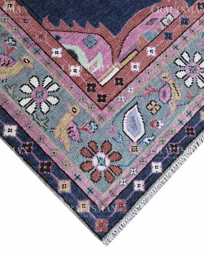 Solin Wool Hand-Knotted Oushak-Inspired Rug