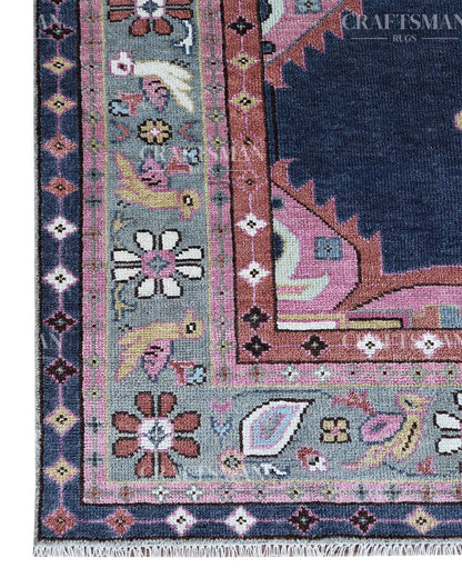 Solin Wool Hand-Knotted Oushak-Inspired Rug
