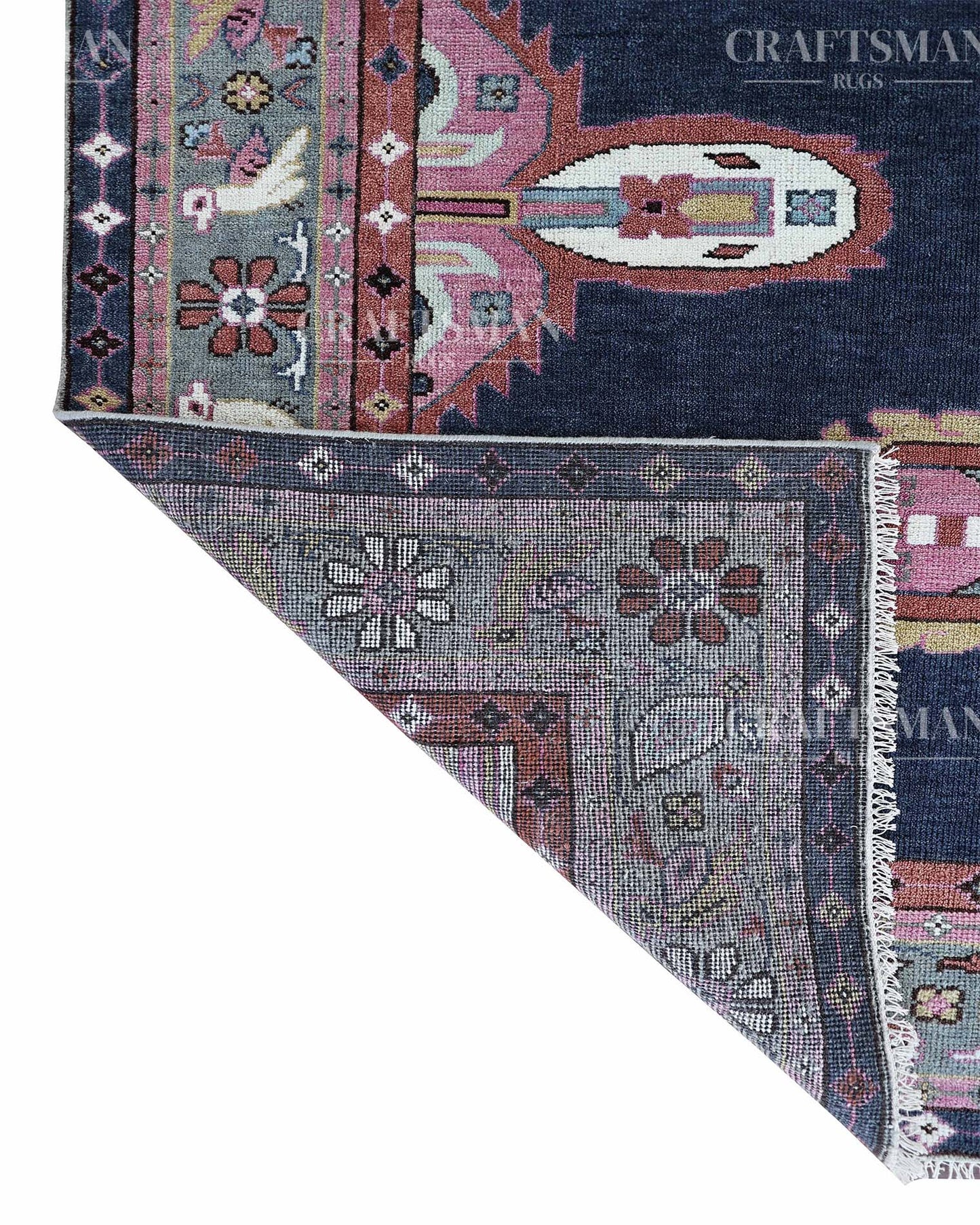 Solin Wool Hand-Knotted Oushak-Inspired Rug