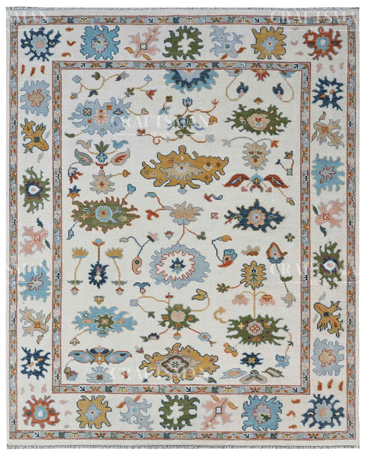 Solin Wool Hand-Knotted Oushak-Inspired Rug