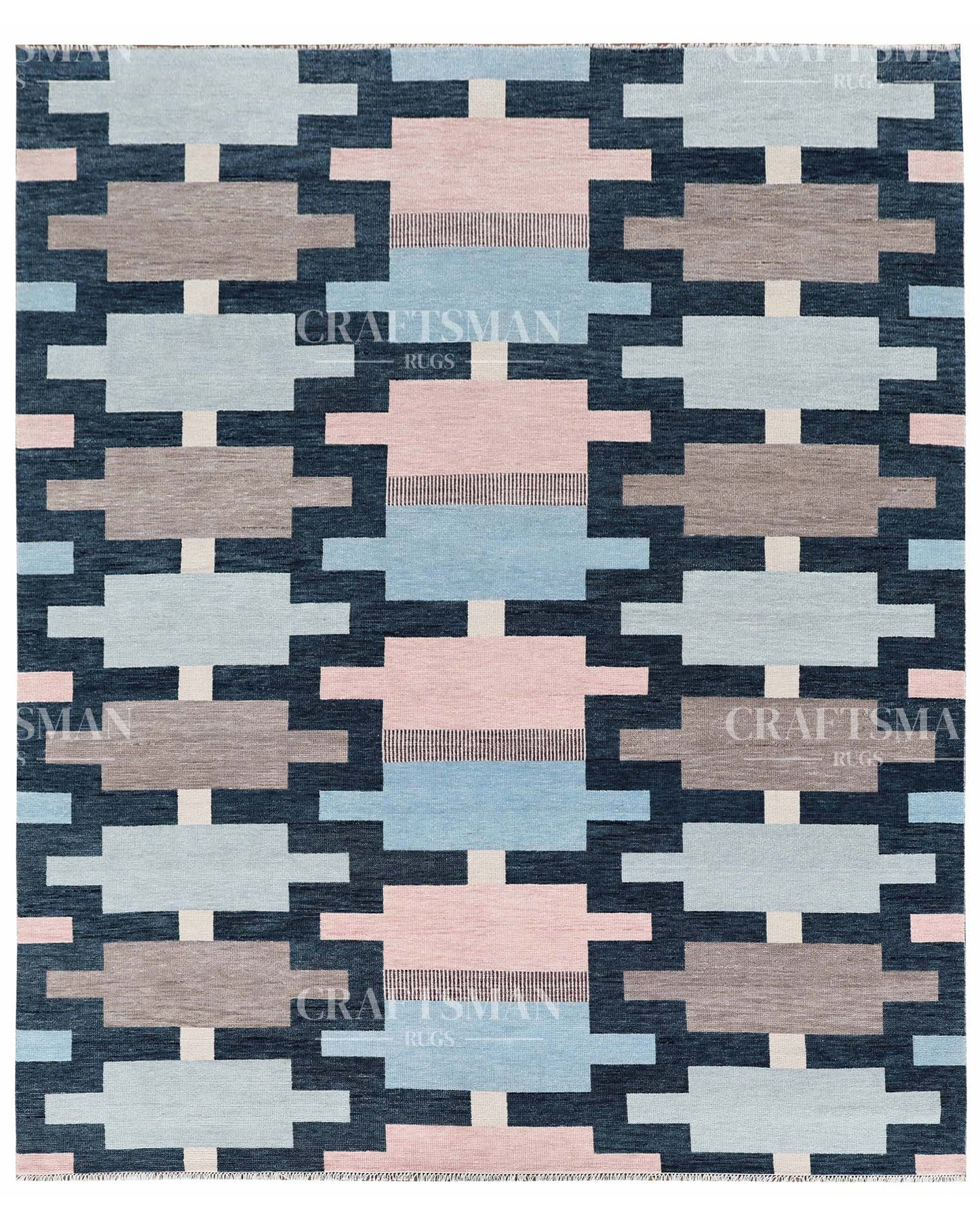 Velra Wool Hand-Knotted Oushak-Inspired Rug