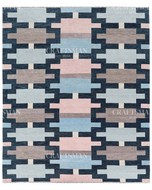 Velra Wool Hand-Knotted Oushak-Inspired Rug