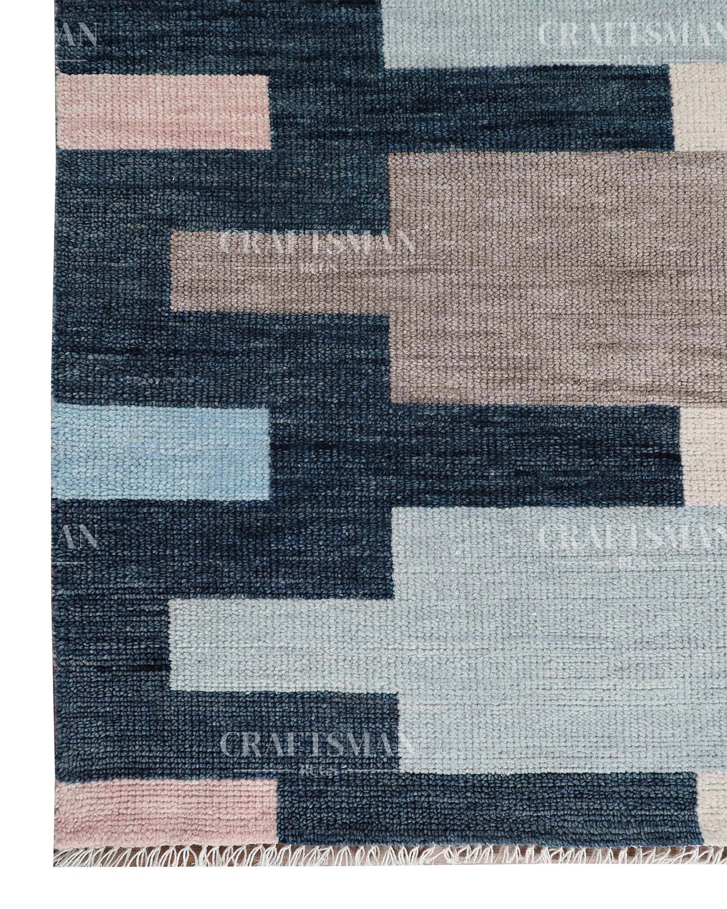 Velra Wool Hand-Knotted Oushak-Inspired Rug