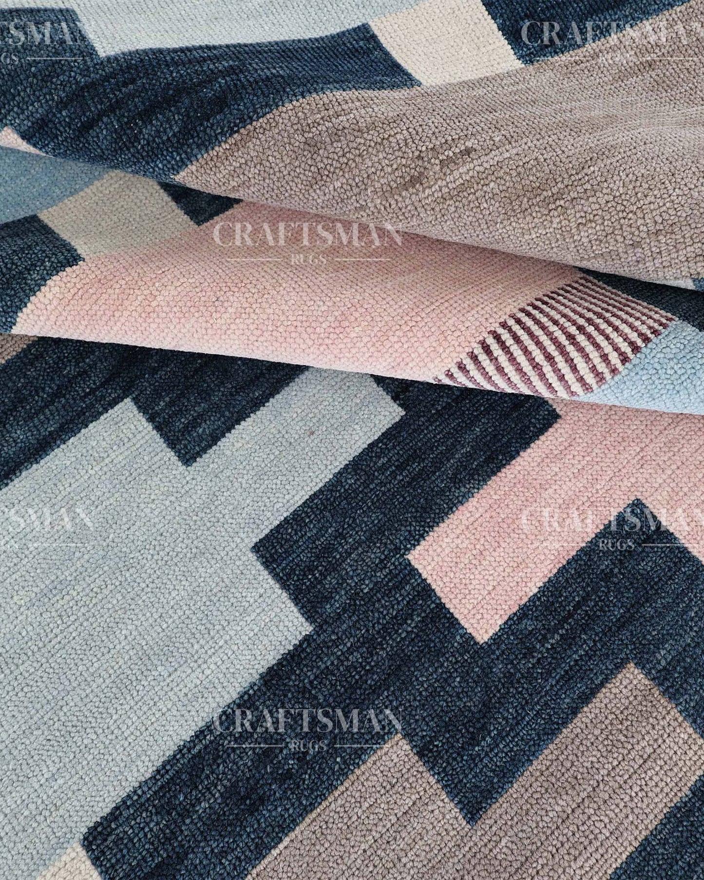 Velra Wool Hand-Knotted Oushak-Inspired Rug