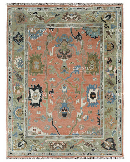 Aurelian Wool Hand-Knotted Oushak-Inspired Rug