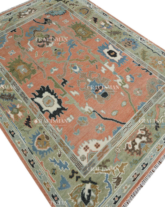 Aurelian Wool Hand-Knotted Oushak-Inspired Rug
