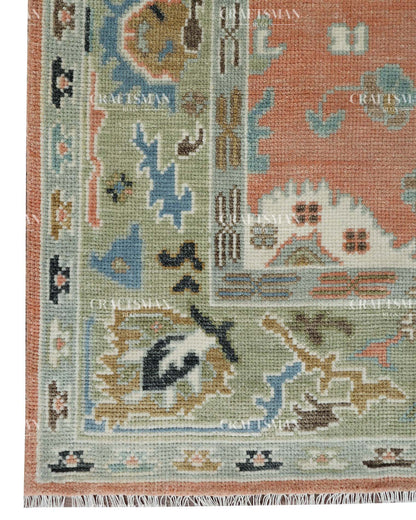 Aurelian Wool Hand-Knotted Oushak-Inspired Rug