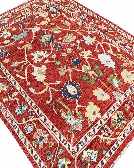 Molin Wool Hand-Knotted Oushak-Inspired Rug