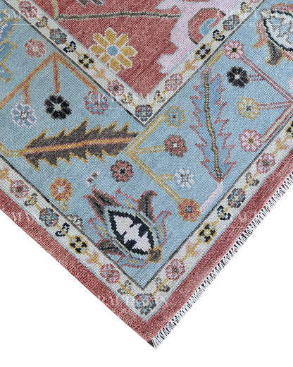 Auris Wool Hand-Knotted Oushak-Inspired Rug