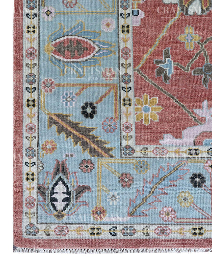 Auris Wool Hand-Knotted Oushak-Inspired Rug