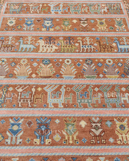 Delra Wool Hand-Knotted Oushak-Inspired Rug