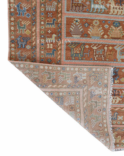 Delra Wool Hand-Knotted Oushak-Inspired Rug