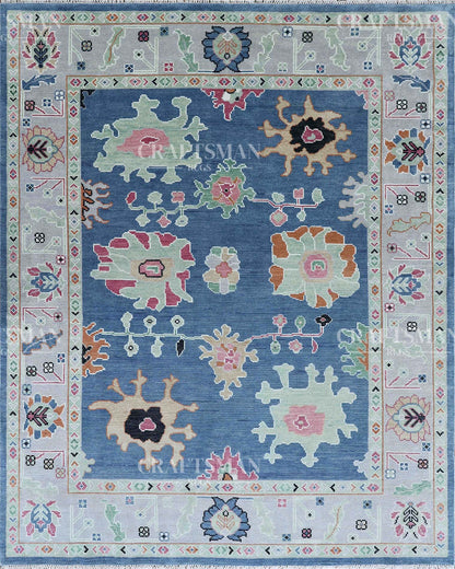 Corlis Wool Hand-Knotted Oushak-Inspired Rug