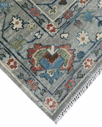 Elvia Wool Hand-Knotted Oushak-Inspired Rug
