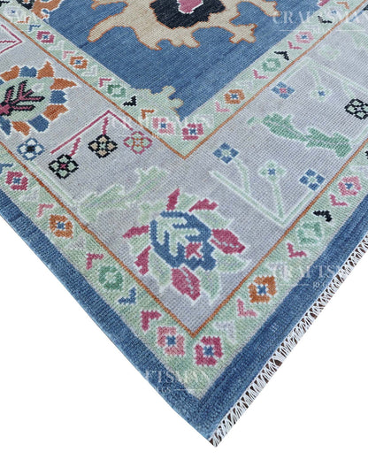 Corlis Wool Hand-Knotted Oushak-Inspired Rug