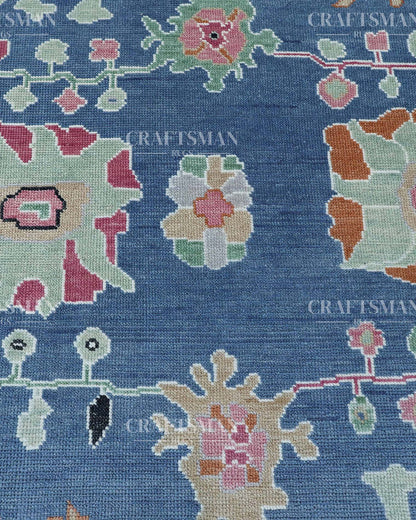 Corlis Wool Hand-Knotted Oushak-Inspired Rug