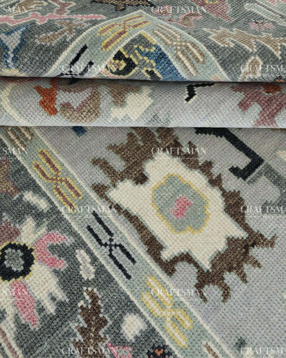 Marash Wool Hand-Knotted Oushak-Inspired Rug