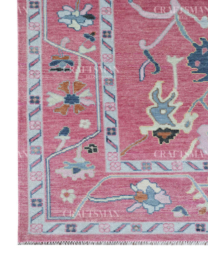 Norlis Wool Hand-Knotted Oushak-Inspired Rug