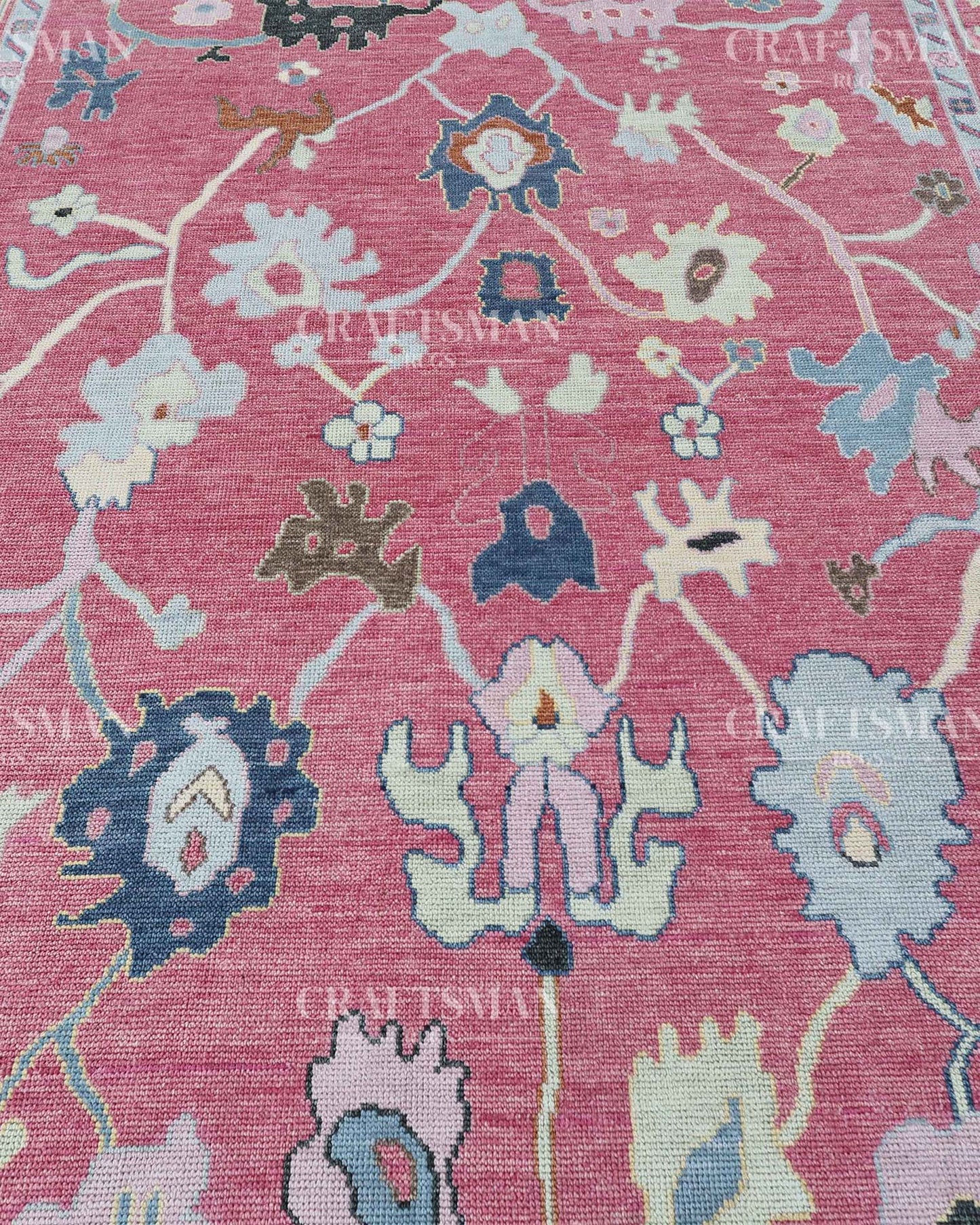 Norlis Wool Hand-Knotted Oushak-Inspired Rug