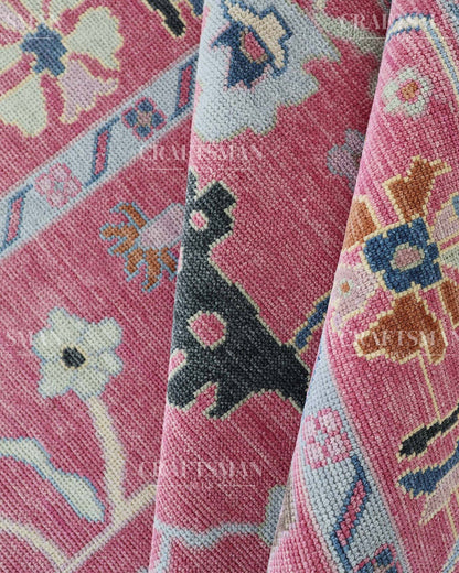 Norlis Wool Hand-Knotted Oushak-Inspired Rug