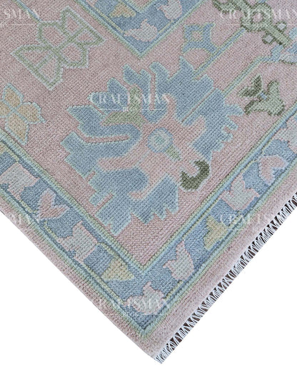 Olris Wool Hand-Knotted Oushak-Inspired Rug