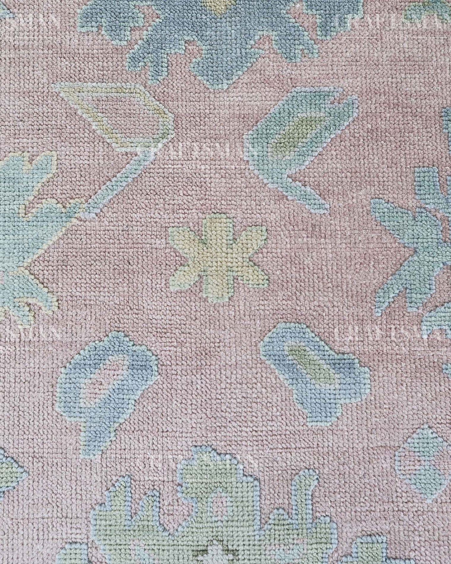 Olris Wool Hand-Knotted Oushak-Inspired Rug