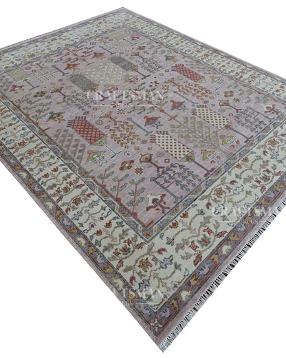 Melra Wool Hand-Knotted Oushak-Inspired Rug