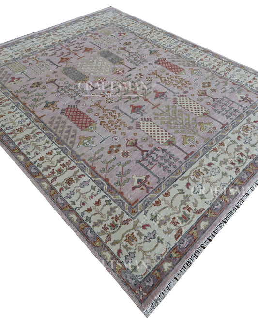 Melra Wool Hand-Knotted Oushak-Inspired Rug
