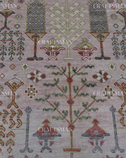 Melra Wool Hand-Knotted Oushak-Inspired Rug