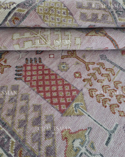 Melra Wool Hand-Knotted Oushak-Inspired Rug