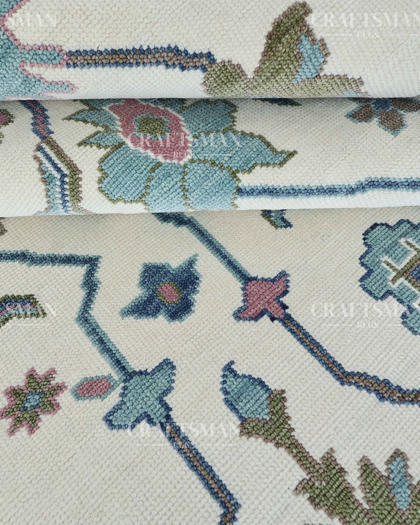 Jorin Wool Hand-Knotted Oushak-Inspired Rug