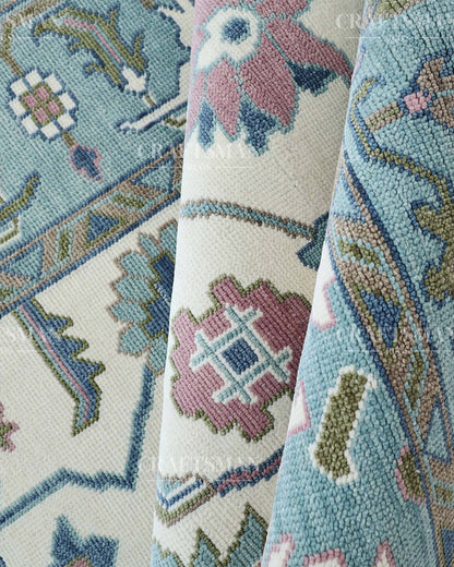 Jorin Wool Hand-Knotted Oushak-Inspired Rug