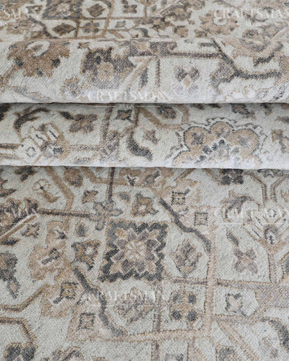 Tavin Wool Hand-Knotted Oushak-Inspired Rug