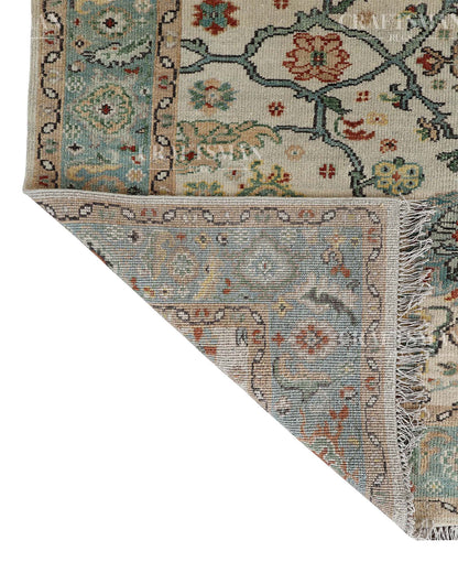 Orlis Wool Hand-Knotted Oushak-Inspired Rug